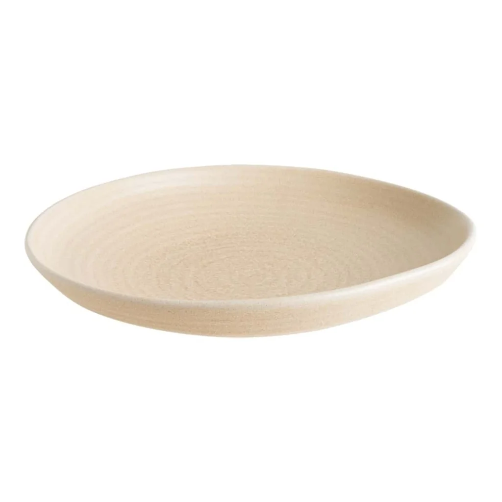 Piatto Fondo Ellisse Ripple Mirage Beige ø 26 cm BONNÀ