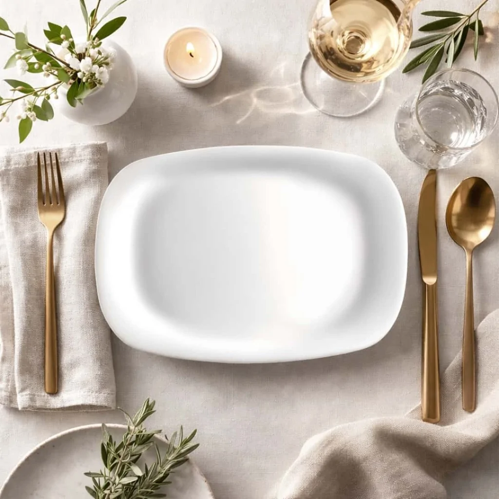 Piatto Rettangolare Parma Bianco 33x24 cm BORMIOLI ROCCO