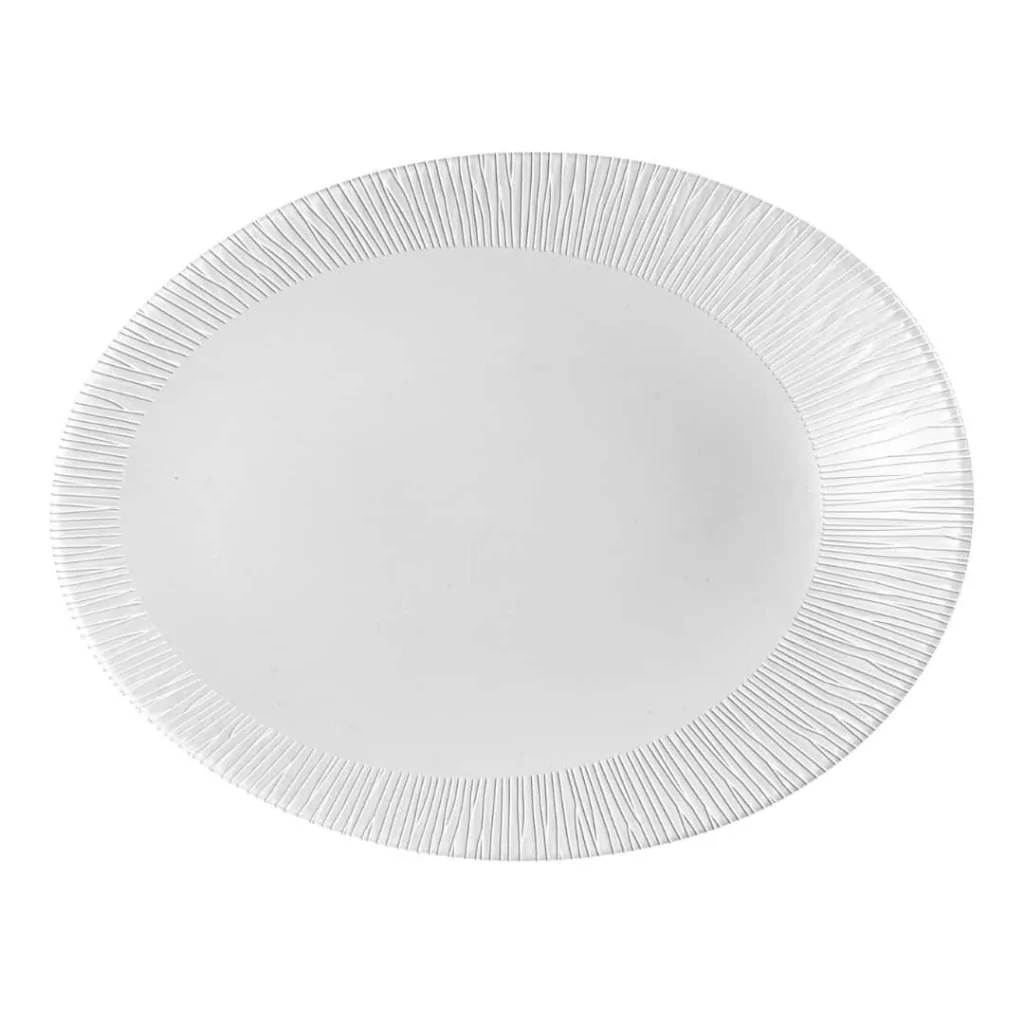 Piatto Ovale Bamboo Bianco 19,5x15 cm CHURCHILL