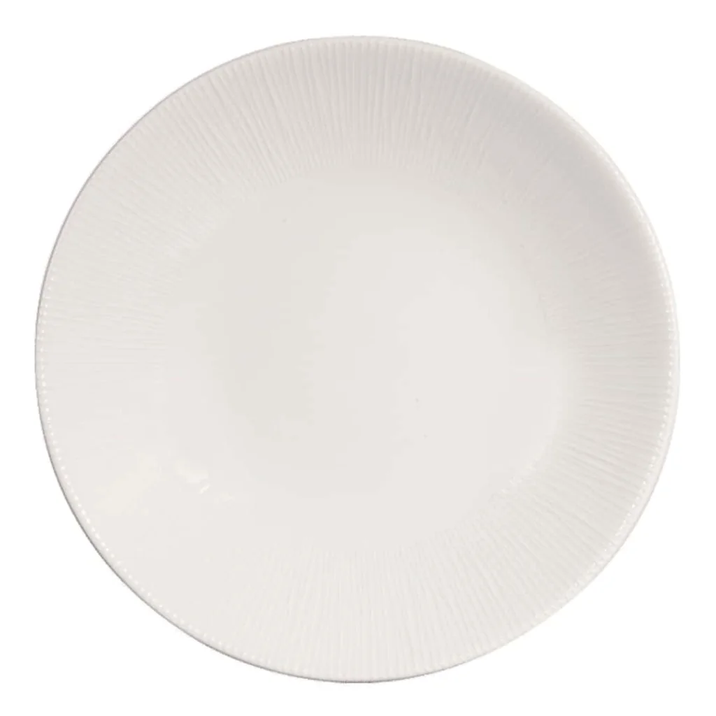 Piatto Fondo Bamboo Bianco ø 25,5 cm 12pz CHURCHILL