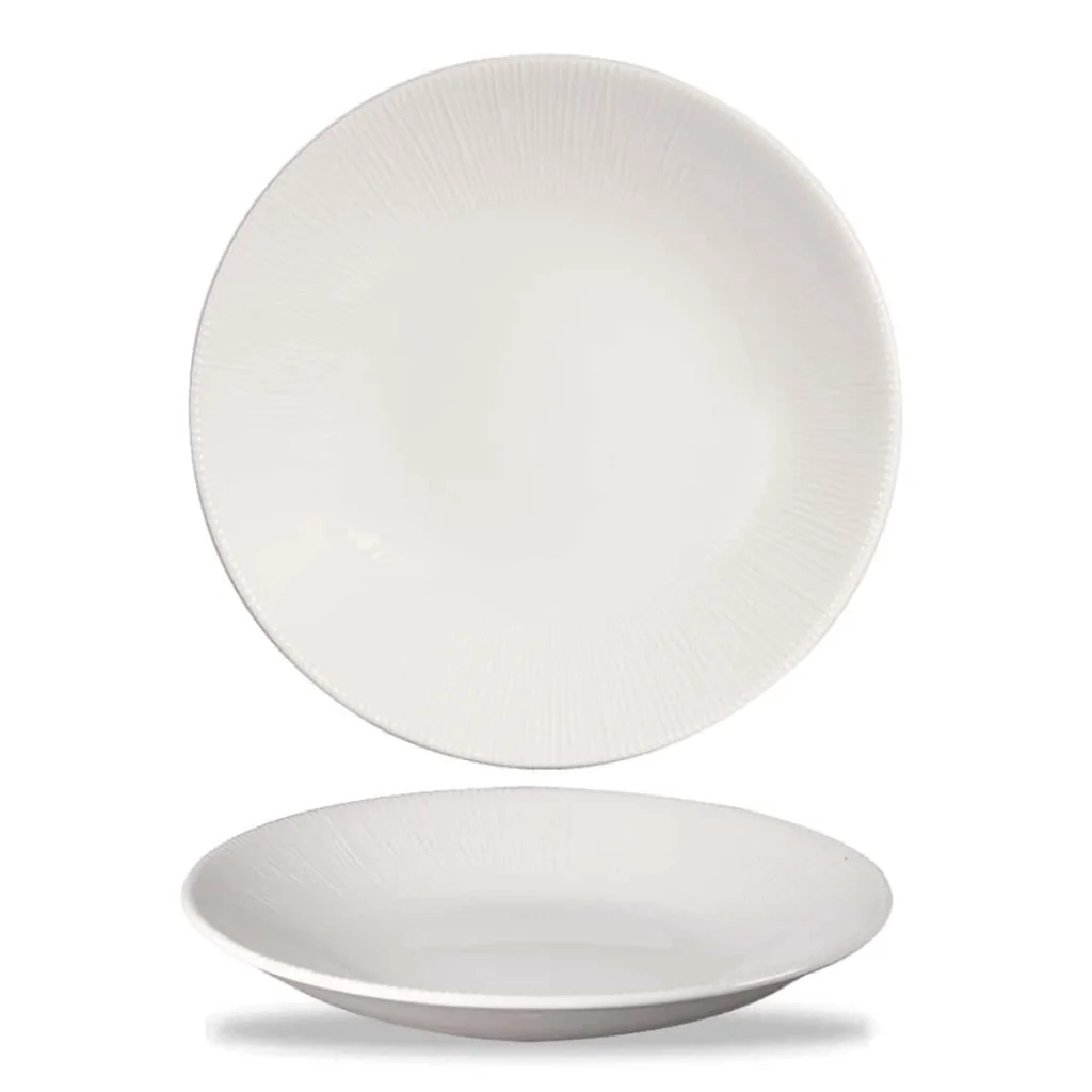 Piatto Fondo Bamboo Bianco ø 25,5 cm 12pz CHURCHILL