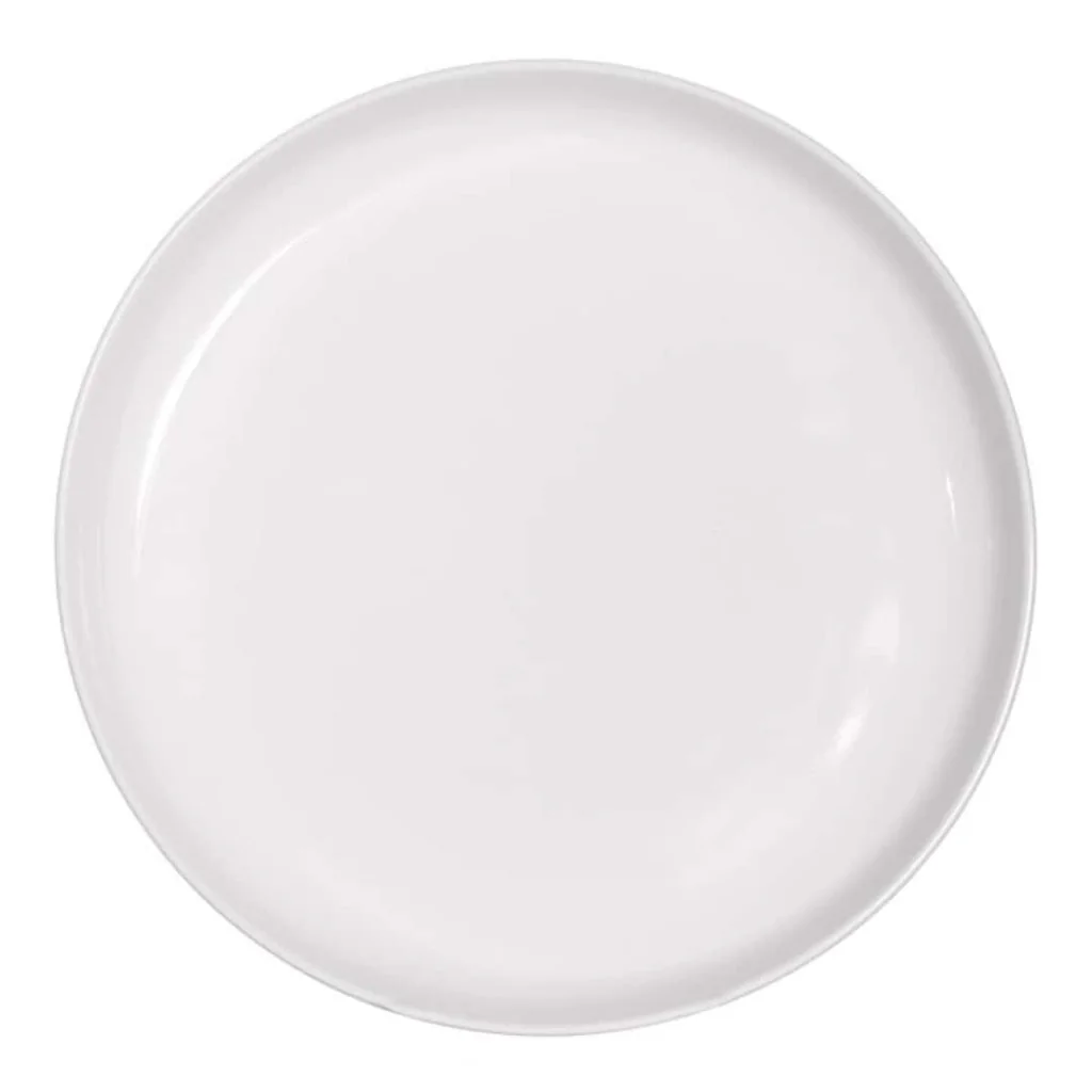 Piatto Piano Gemscape Bianco ø 30 cm MEDRI