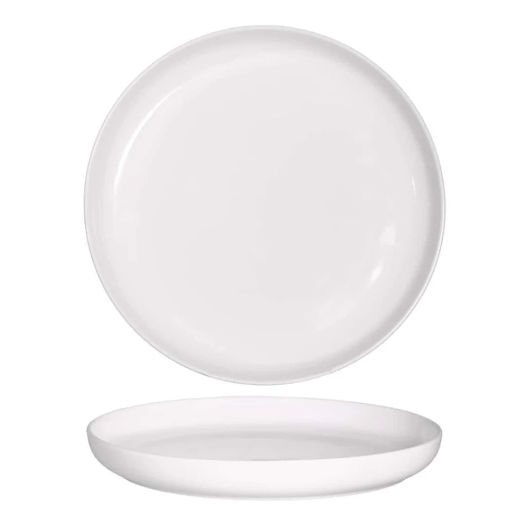 Piatto Piano Gemscape Bianco ø 27 cm MEDRI
