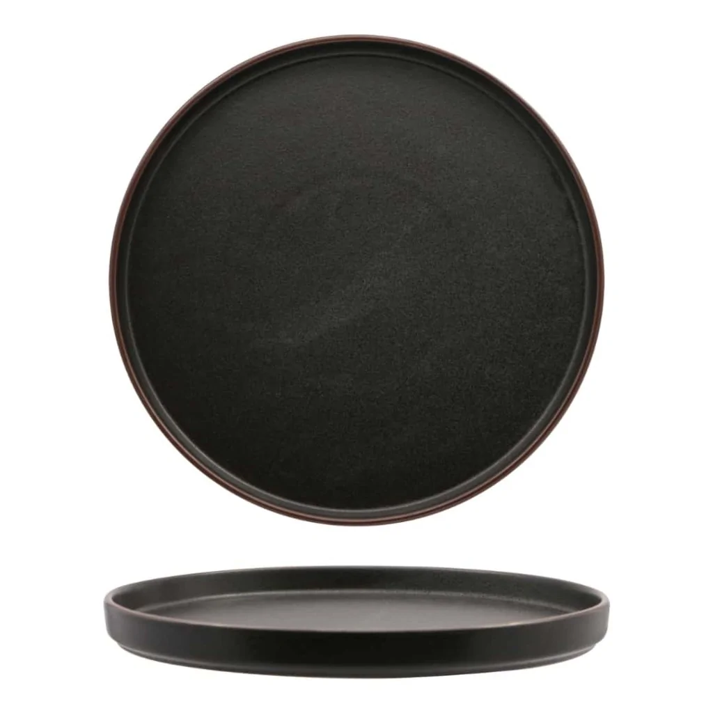 Piatto Nordic Stromboli Nero ø 27 cm 4pz DT