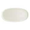 Piatto Ovale Hygge Bianco con Bordo 25x17,2 cm BONNÀ