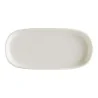 Piatto Ovale Hygge Bianco con Bordo 18x8,6 cm BONNÀ