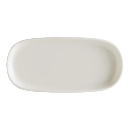 Piatto Ovale Hygge Bianco con Bordo 14x6,7 cm BONNÀ
