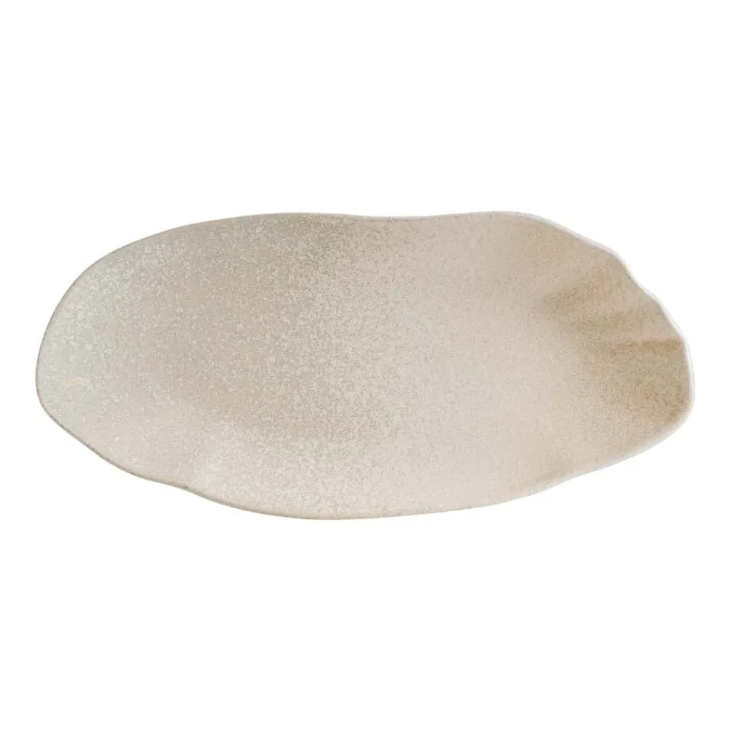 Piatto Piano Rettangolare Tone Sahara Beige 36x17,5 cm BONNÀ