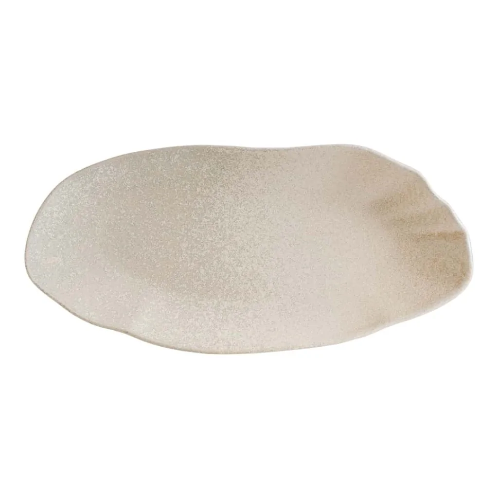 Piatto Piano Rettangolare Tone Sahara Beige 31x13,5 cm BONNÀ