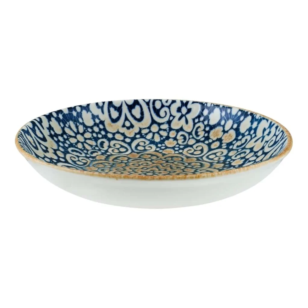 Piatto Fondo Coupe Alhambra Blu ø 28 cm BONNÀ