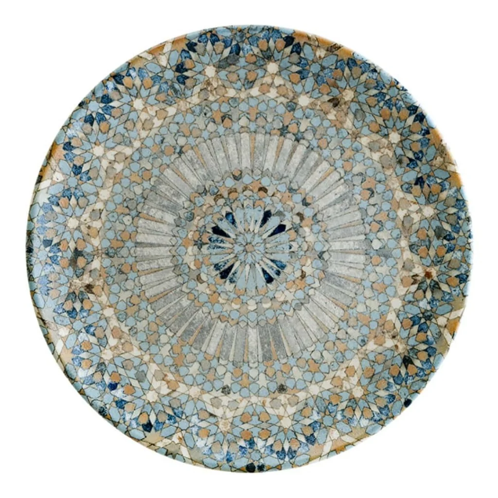 Piatto Piano Mosaic Blu ø 17 cm 12pz BONNÀ