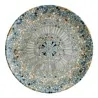 Piatto Piano Luca Mosaic Blu ø 21 cm 12pz BONNÀ