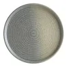 Piatto Piano Ripple Horn Grigio con Bordo ø 16 cm BONNÀ