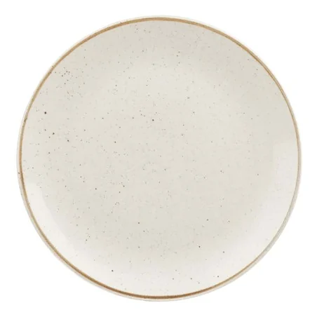 Piatto Piano Coupe Stonecast Barley Bianco ø 28,8 cm CHURCHILL