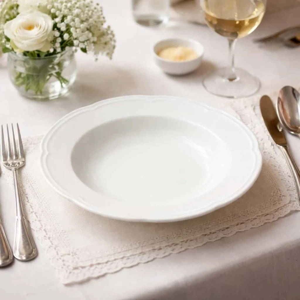 Piatto Fondo Aida Bianco ø 23 cm ROYALE