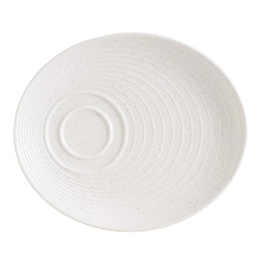 Piattino Colazione Ripple Liora Bianco 20x17 cm BONNÀ
