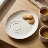 Piattino Colazione Ripple Liora Bianco 20x17 cm BONNÀ