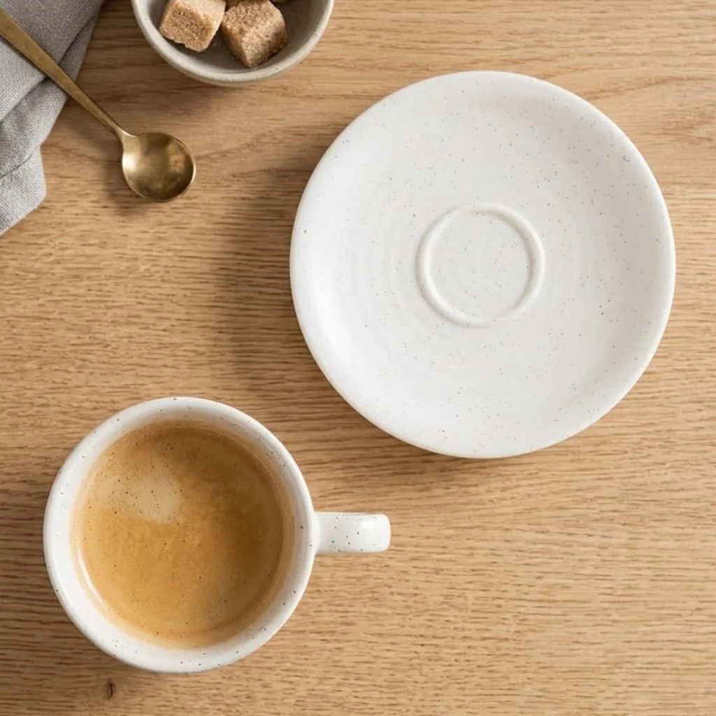 Piattino Caffè Ripple Liora Bianco ø 13 cm BONNÀ