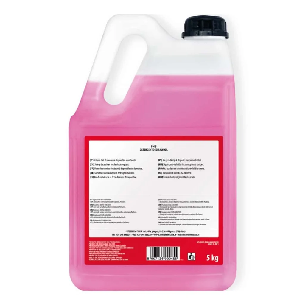Uni5 Detergente Alcolico Igienizzante 5 lt INTERCHEM
