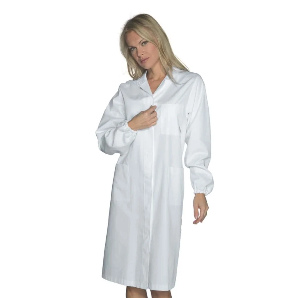 Camice Antinfortunistico Donna Cotone Bianco ISACCO