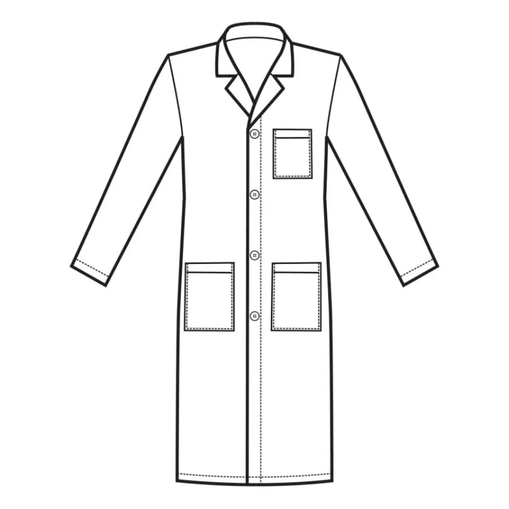 Camice Medico Uomo Bianco Cotone ISACCO