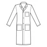 Camice Medico Uomo Bianco Cotone ISACCO