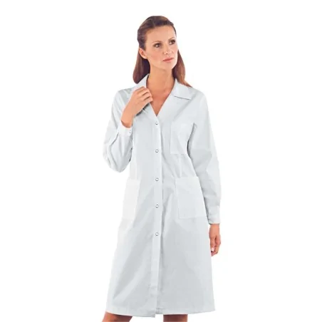 Camice Donna Antiacido Bianco Laboratorio ISACCO