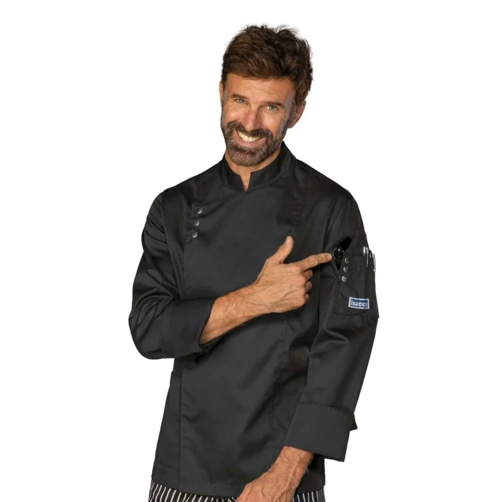 Giacca Cuoco Madrid Nera ISACCO