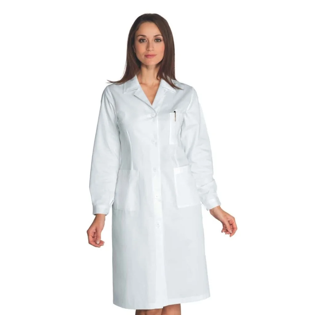 Camice Donna Bianco Cotone Satin ISACCO