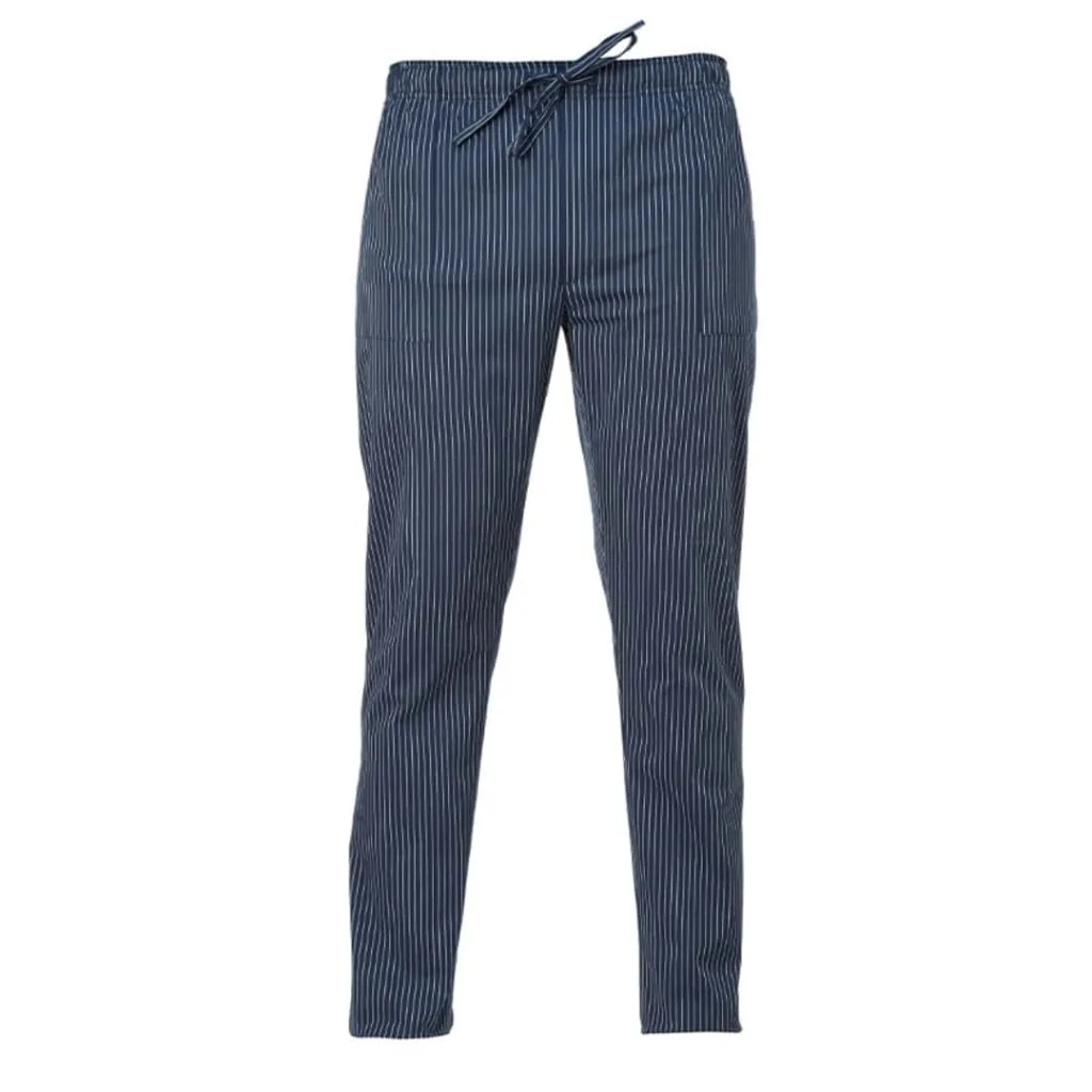 Pantalone Cuoco Enrico Gessato Blu GIBLORS