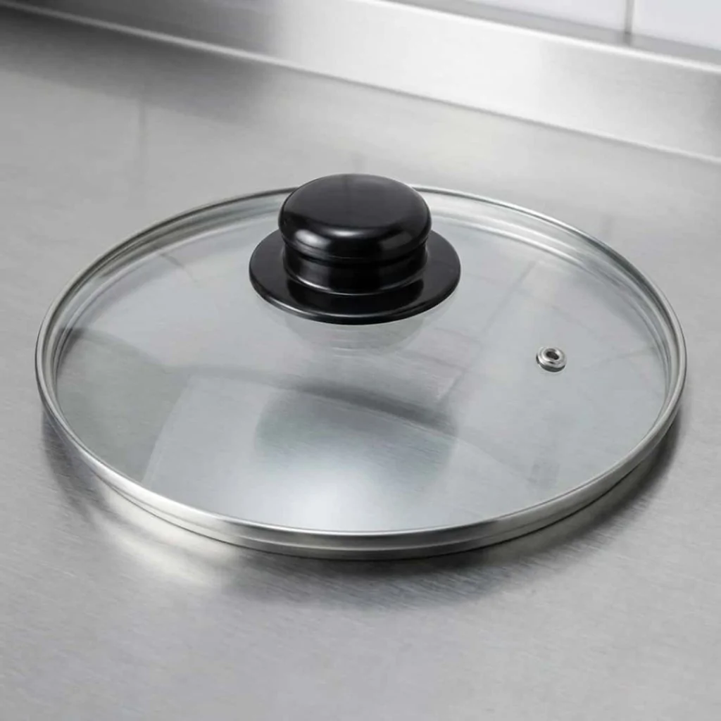 Coperchio Pentole in Vetro con Pomolo Nero ABERT