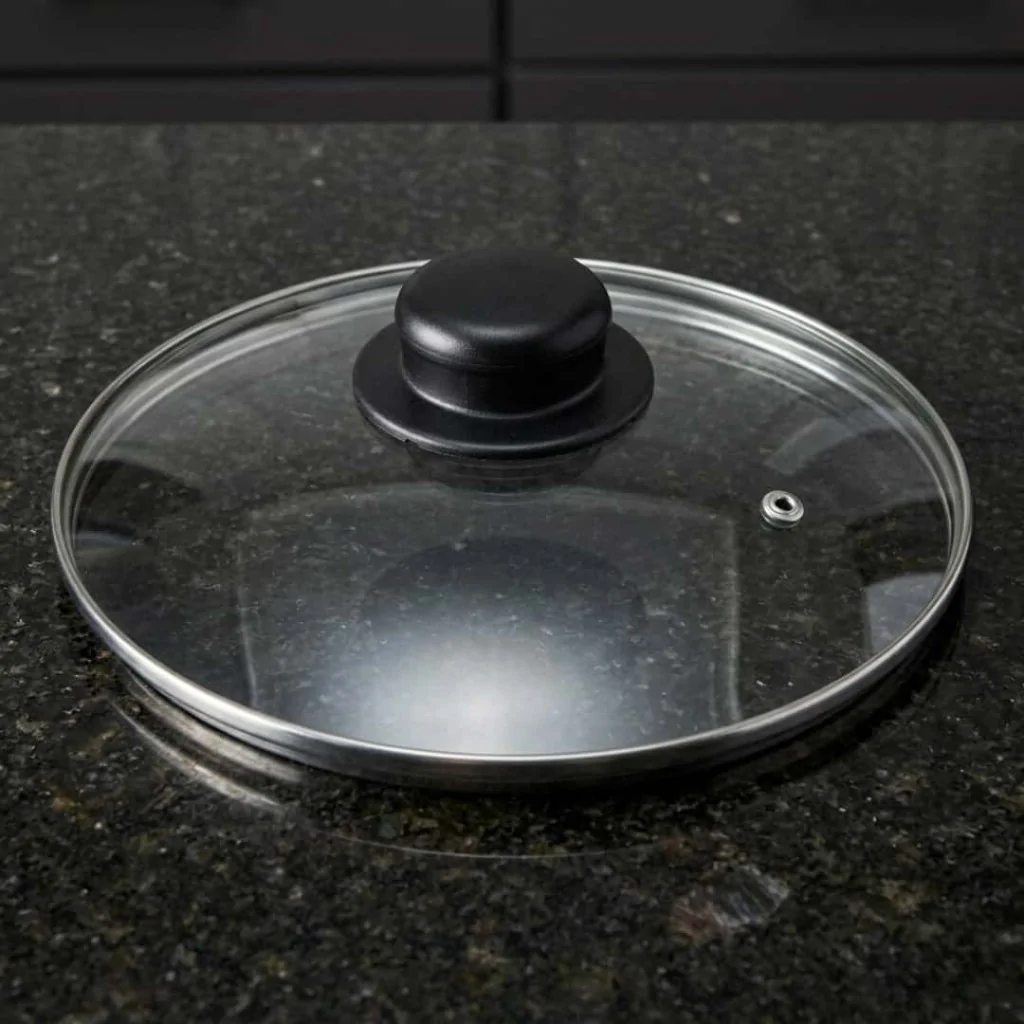 Coperchio Pentole in Vetro con Pomolo Nero ABERT