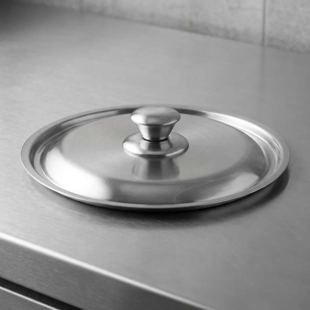 Coperchio Easy con Pomello Acciaio Inox Lucido ABERT