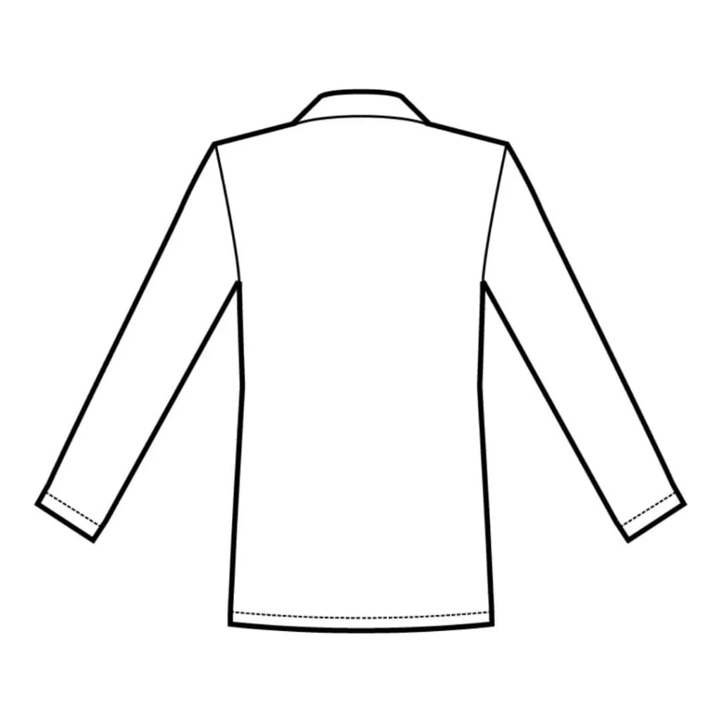 Casacca Giacca Sport Bianca Cotone ISACCO