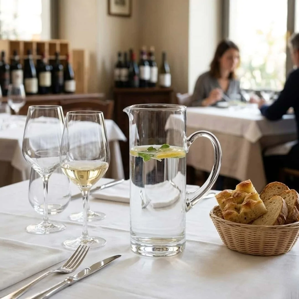 Caraffa Vetro Veneto con Manico 1,3 lt DT