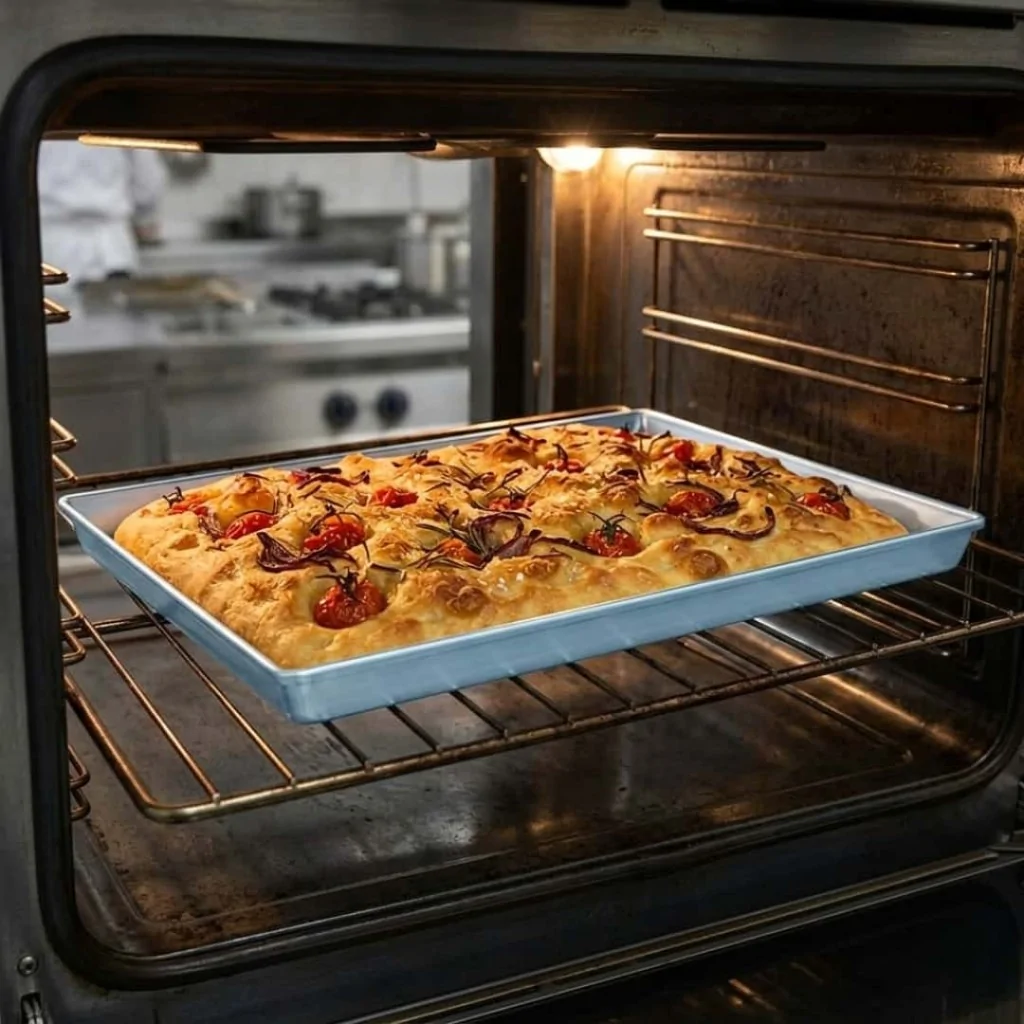 Teglia Pizza Forno Rettangolare Alluminio H 3 cm BALLARINI