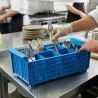 Cestello Portaposate Lavastoviglie 8 Scomparti Blu SAMBONET