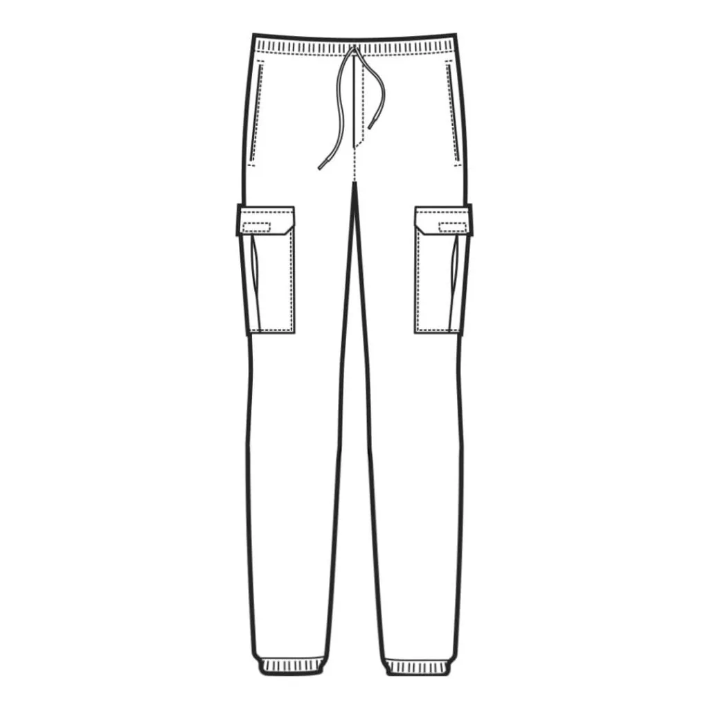 Pantalone Pantawork Londra Nero a Righe ISACCO