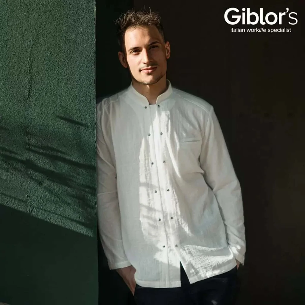 Giacca Cuoco Leonardo Bianca GIBLORS
