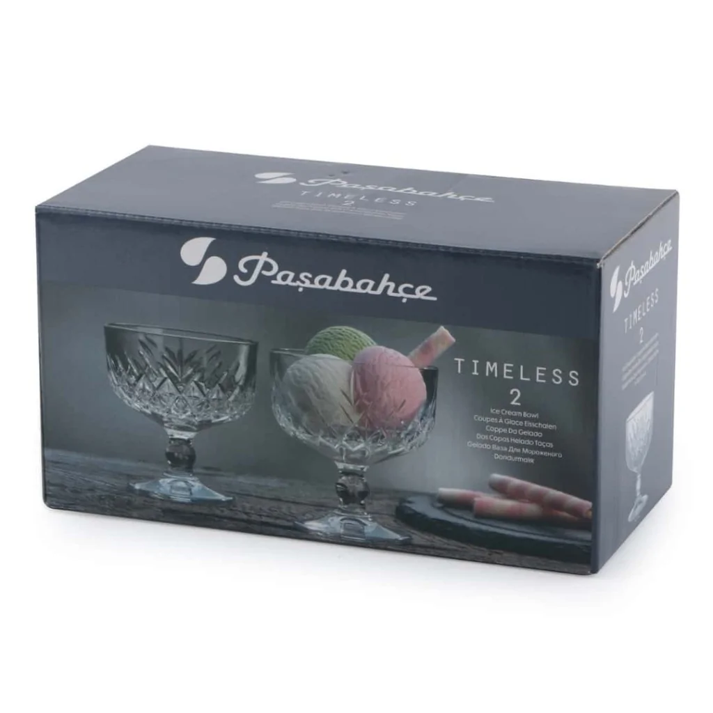 Set 2 Coppe Gelato Timeless Vetro 27,5 cl PASABAHCE