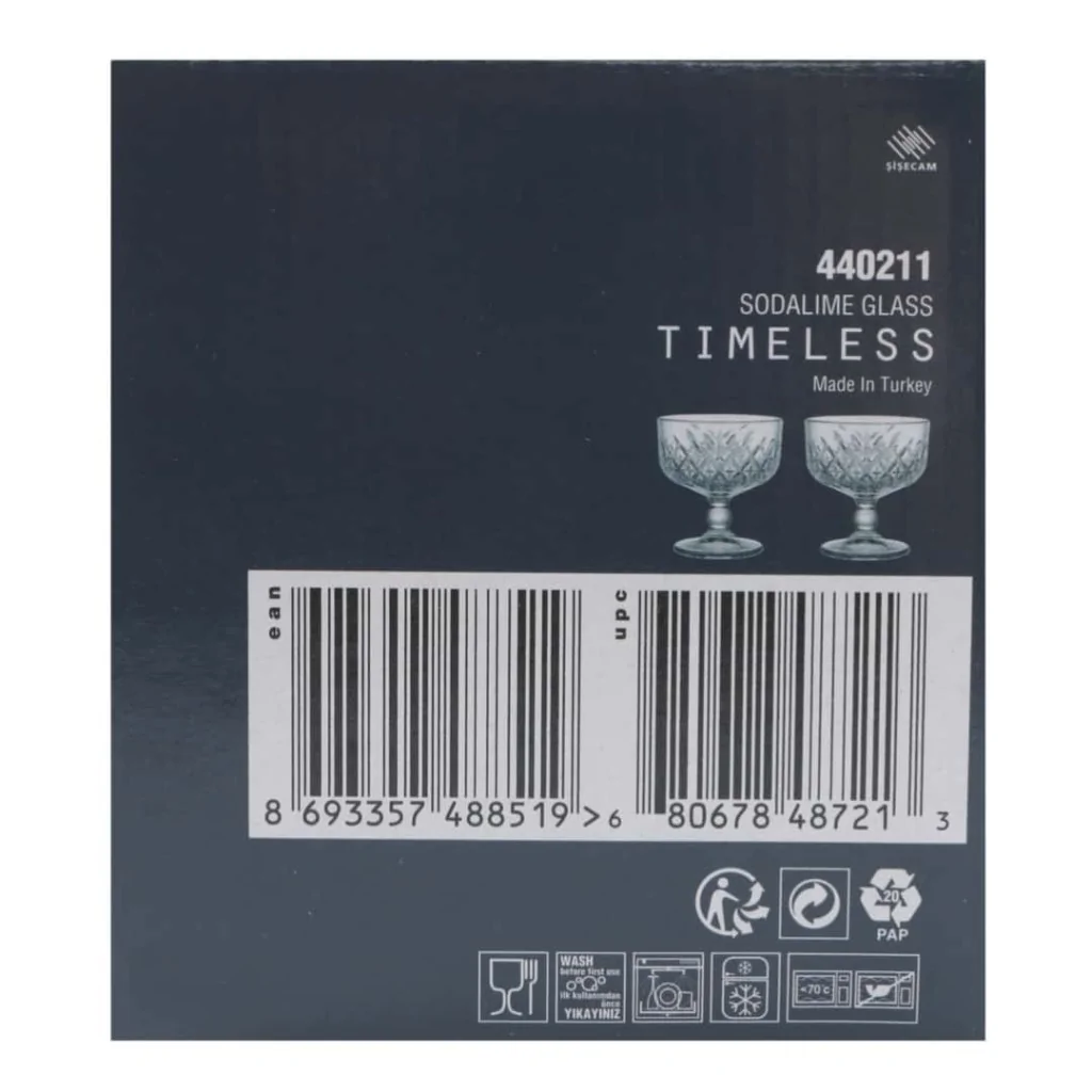 Set 2 Coppe Gelato Timeless Vetro 27,5 cl PASABAHCE