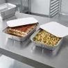Vaschette Alluminio 2 Porzioni L Bassa 100 pz CONTITAL