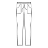 Pantalaccio Super Stretch Nero ISACCO