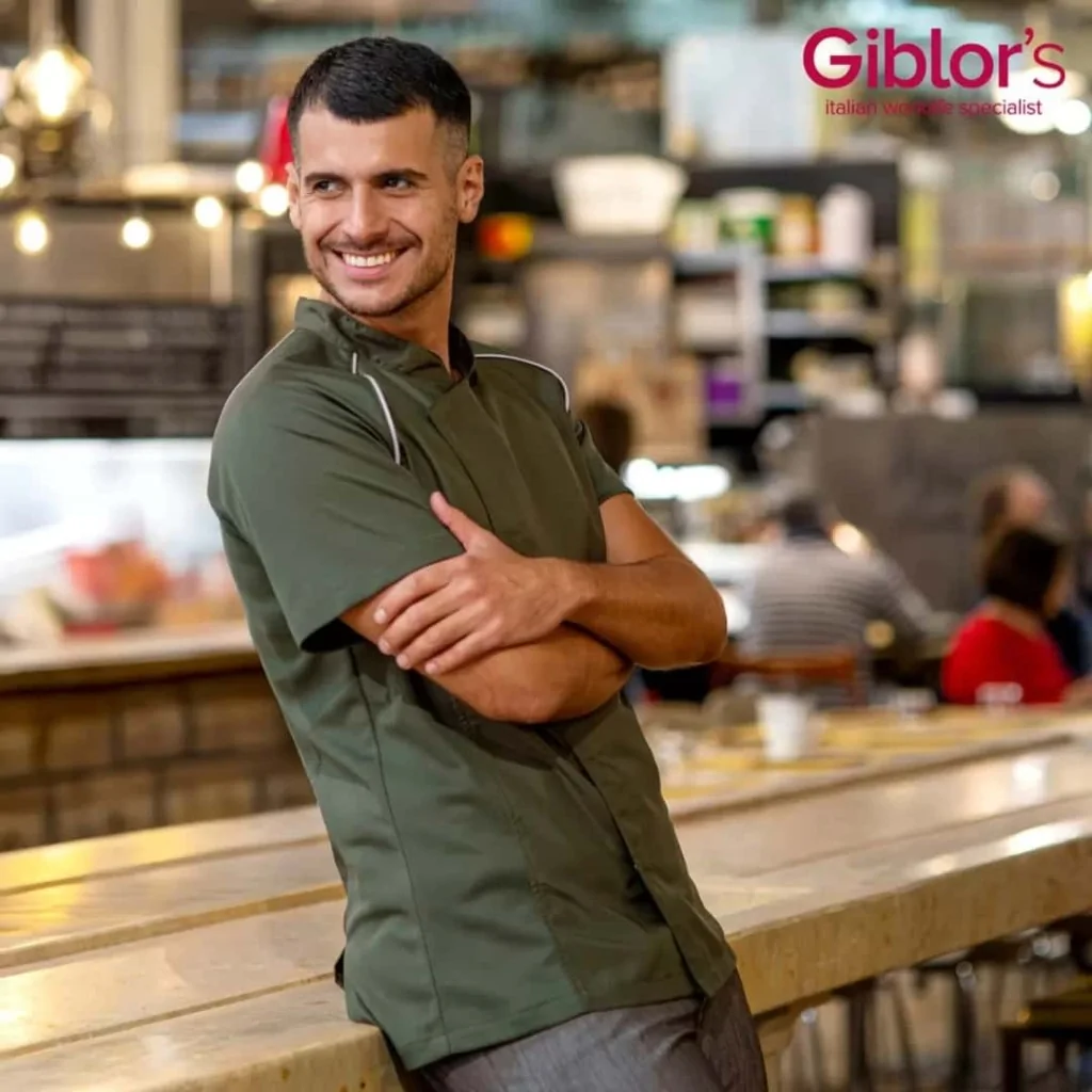 Giacca Cuoco Javier Verde Militare GIBLORS