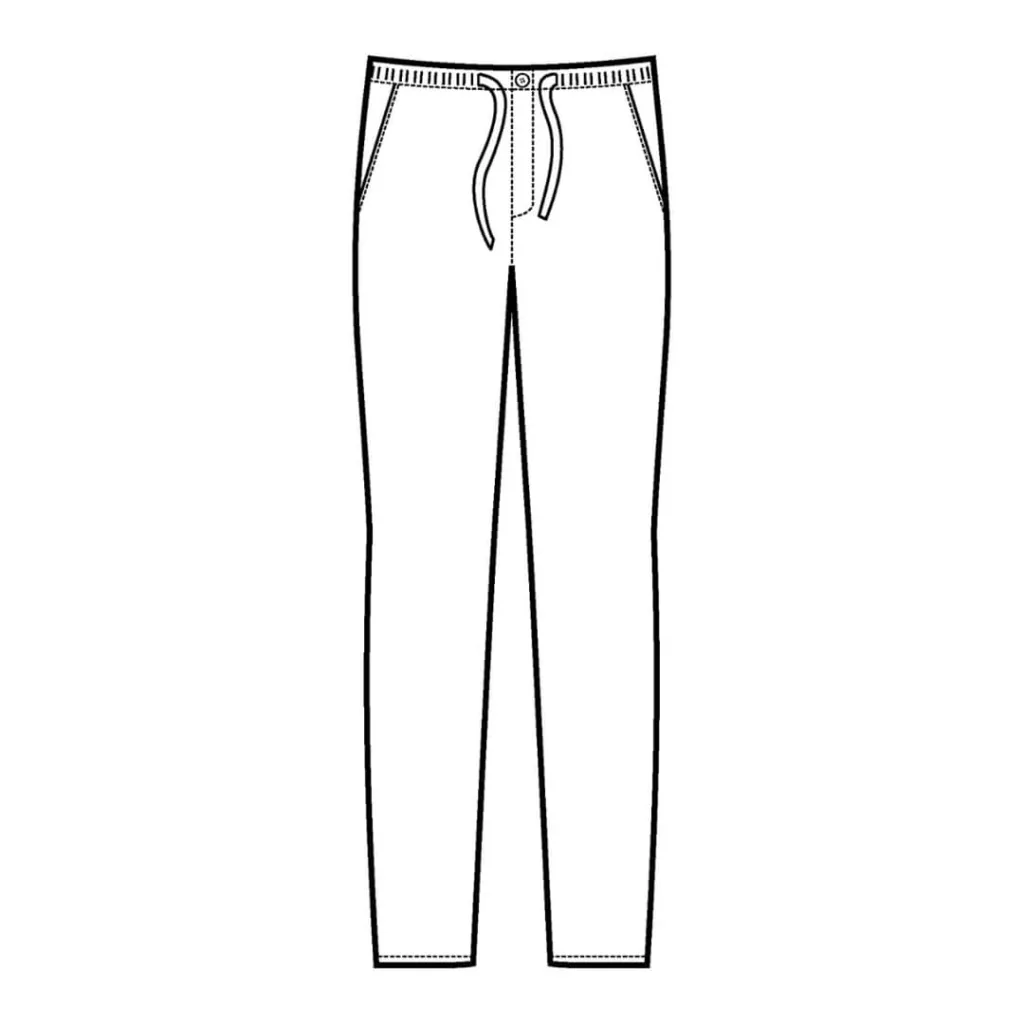 Pantalone Cuoco Slim Zip Unisex Tortora ISACCO