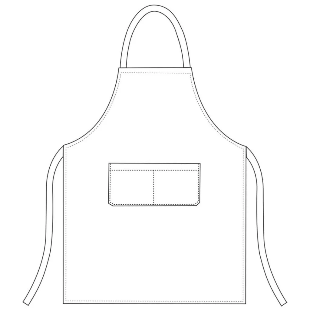 Grembiule Pettorina Bib Apron Space Nero EGOCHEF
