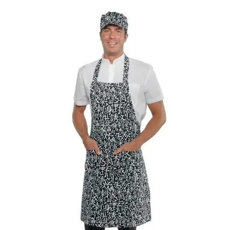 Grembiule Pettorina Nero Sushi 01 ISACCO