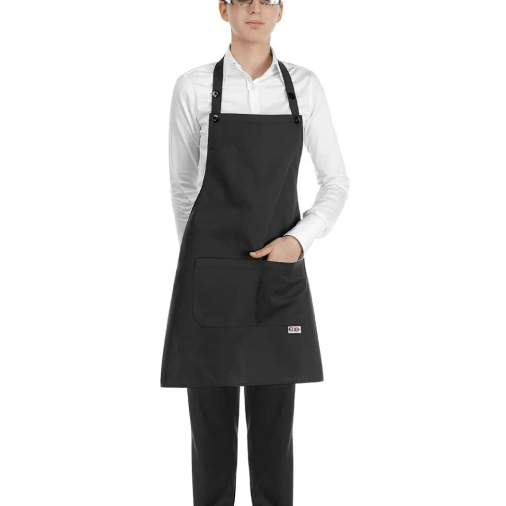 Grembiule Pettorina Short Nero EGOCHEF
