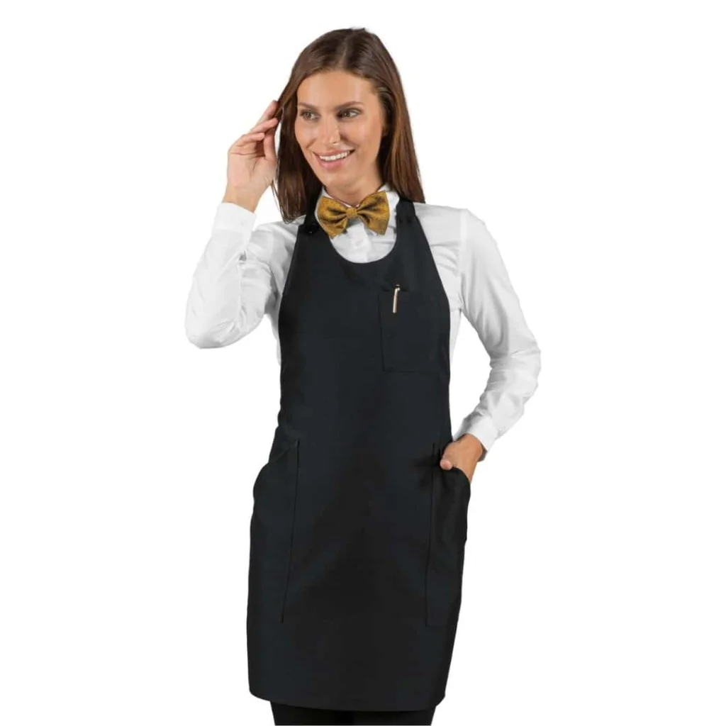 Grembiule Sommelier Nero Corto ISACCO