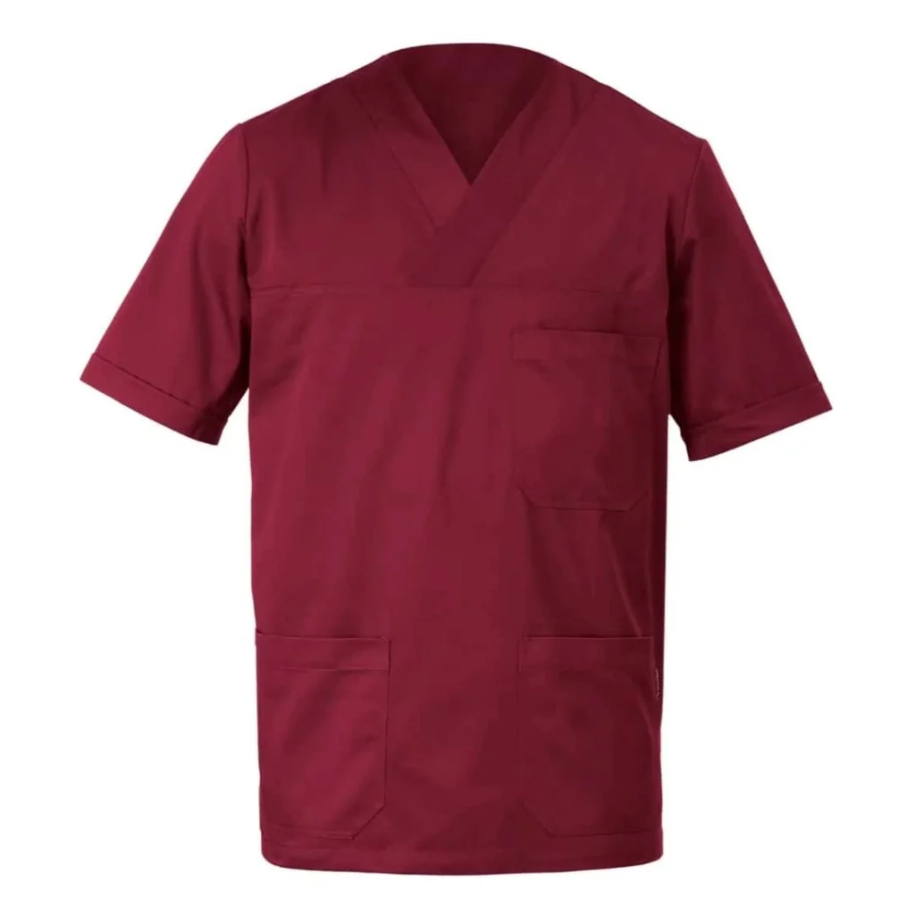 Casacca Medica Alberto Bordeaux Manica Corta GIBLORS